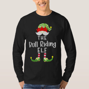 T-shirt Bull Riding Elf Group Noël Pajama Party