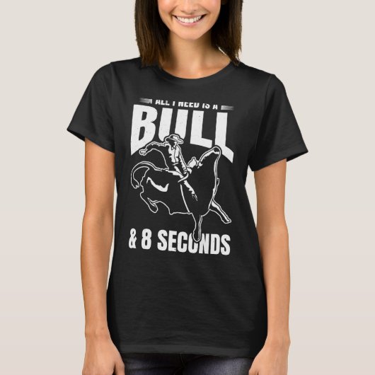 T-shirt Bull Riding Pour Bull Rider Rodeo Athlete Future B (Devant)