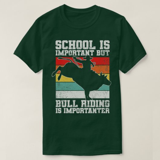 T-shirt Bull Riding Rodeo Cowboy 3 (Design devant)