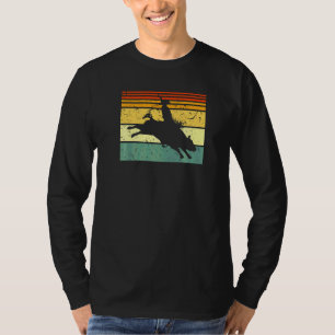 T-shirt Bull Riding Rodeo Cowboy Jaripeo Retro Bull Rider
