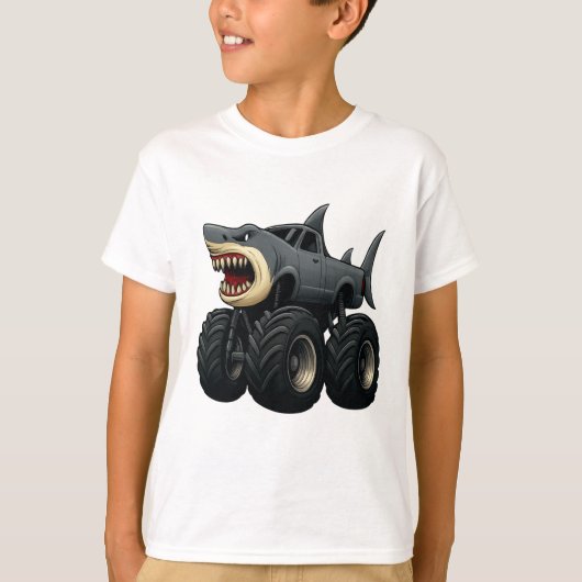 T-shirt Bull Shark Monster Truck (Devant)
