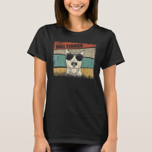 T-shirt Bull Terrier Chien Cool Simple Vintage style rétro