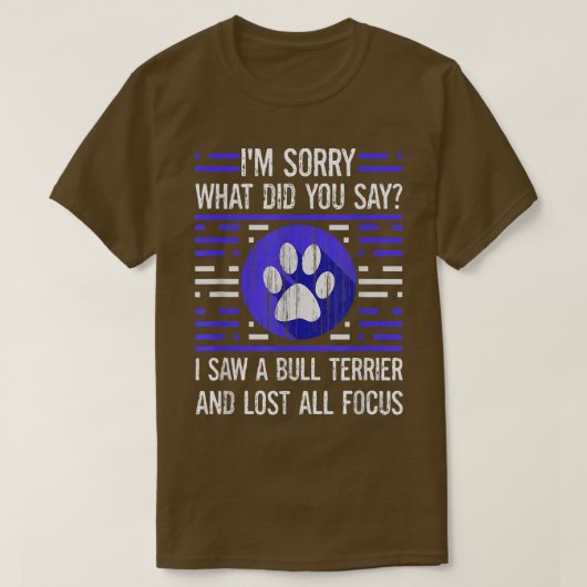 T-shirt Bull Terrier Dog (Design devant)