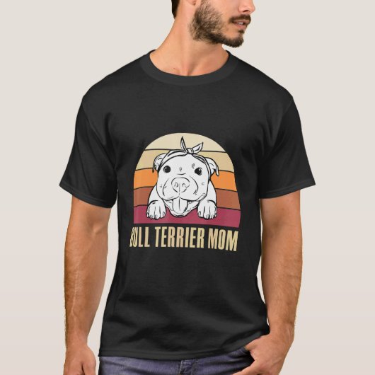 T-shirt Bull Terrier Maman (Devant)