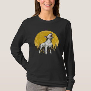 T-shirt Bull Terrier race de chien - Animal Moon Howling