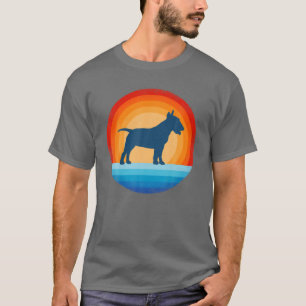 T-shirt Bull Terrier Retro Vintage 60S Les années 70 Sunse