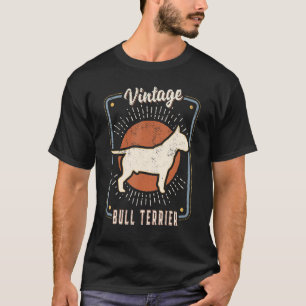 T-shirt Bull Terrier Vintage Retro Classic Chien Love