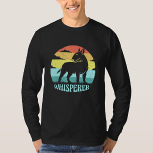 T-shirt Bull Terrier Whisperer Cool Retro Sunset Vintage P