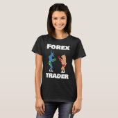 T-shirt Bull vs Bear Forex Trader Illustration forex (Devant entier)