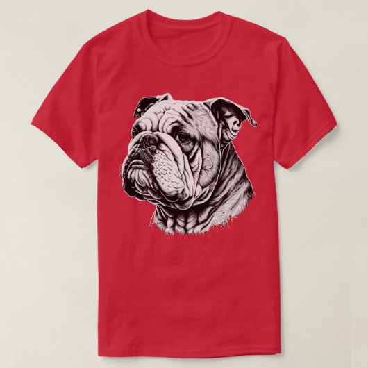 T-shirt Bulldog 3 (Design devant)