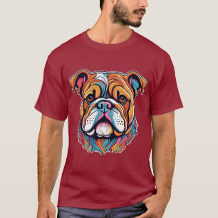 T-shirt Bulldog américain