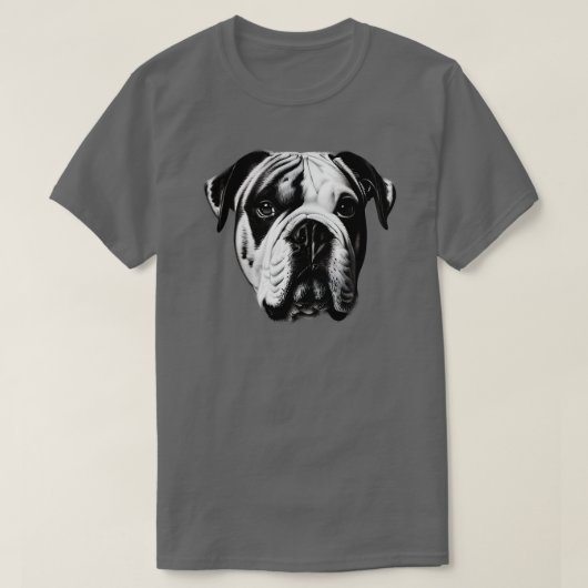 T-shirt Bulldog américain (Design devant)