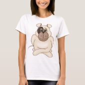 T-shirt Bulldog avec les grands yeux (Devant)