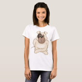 T-shirt Bulldog avec les grands yeux (Devant entier)