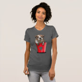 T-shirt Bulldog Bucket Of Love Red (Devant entier)