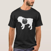 T-shirt Bulldog Christmas mignon Chien Chien Chien Chien C (Devant)