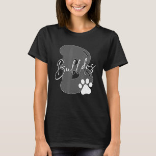 T-shirt Bulldog Football de baseball de baseball de footba