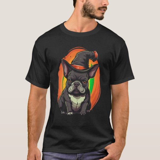 T-shirt Bulldog Halloween Trick Ou Treat French Bulldog Do (Devant)