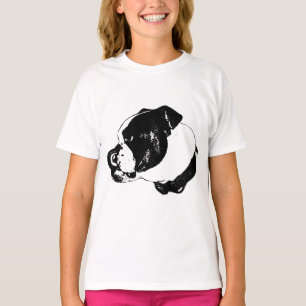T-shirt Bulldog Lick Look Pull Winter Tee