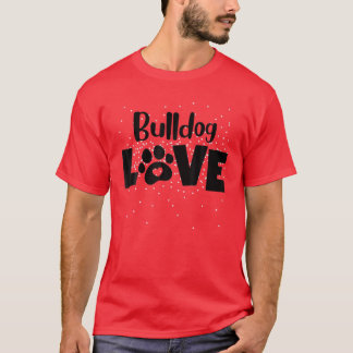 T-shirt Bulldog Love Paw