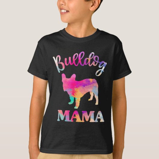 T-shirt Bulldog Mama (Devant)