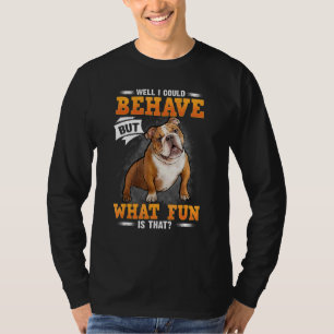 T-shirt Bulldog Maman Bulldog Papa J'aime Mon Bulldog Bull