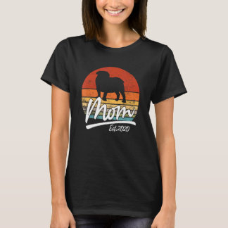 T-shirt Bulldog Maman Est2020 Français Bulldog
