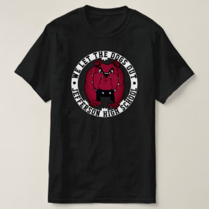 T-shirt Bulldog Mascot School Sports Nous Laissons Les Chi