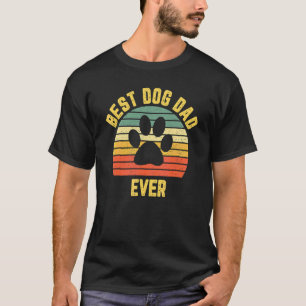T-shirt Bulldog Meilleur Chien Papa Jamais Rétro Vintage P