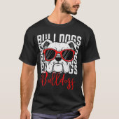 T-shirt Bulldog Men Women Boys Girls Youth Kids Teen (Devant)