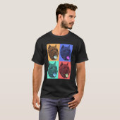 T-shirt Bulldog Pop Art (Devant entier)