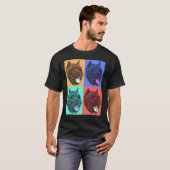 T-shirt Bulldog Pop Art (Devant entier)