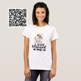 T-shirt Bulldog Puppy Love m'a Secouru