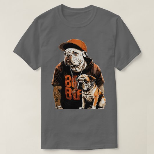 T-shirt Bulldog Rapper 4 (Design devant)