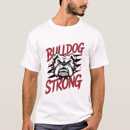 T-shirt Bulldog Strong (Devant)