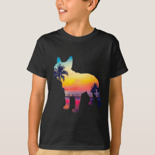 T-shirt Bulldog Sunset Design