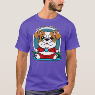 T-shirt Bulldog Yoga Bulldog Balance Bliss
