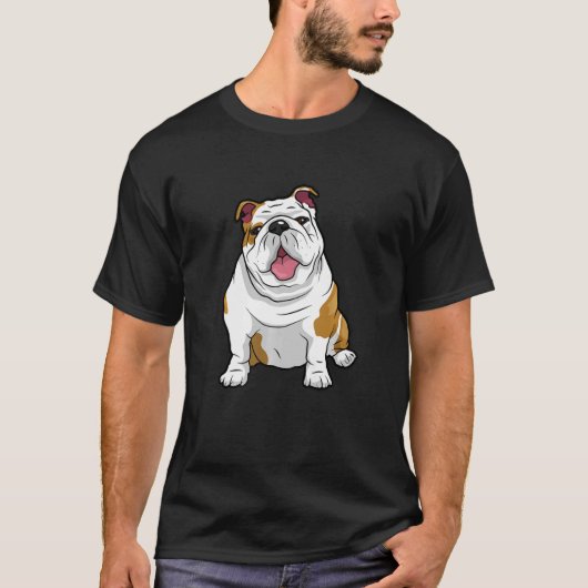 T-shirt Bulldogs anglais Super Bulldog Pups Chiens (Devant)