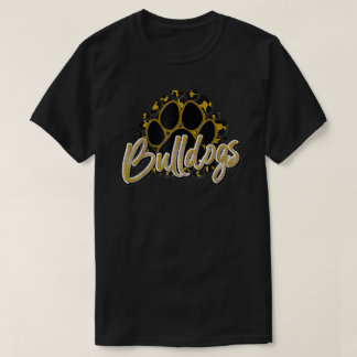 T-shirt Bulldogs Gold Black Cheetah School