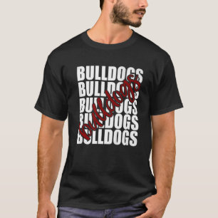 T-shirt Bulldogs Maroon School Sports Ventilateur Team Spi
