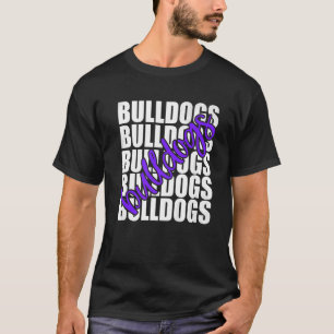 T-shirt Bulldogs Purple School Sports Ventilateur Team Spi