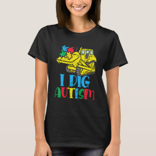 T-shirt Bulldozer pour enfants Je creuse un camion de sens