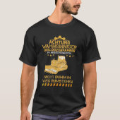 T-shirt Bulldozerfahrer Travaux Rush Bulldozer Constructio (Devant)