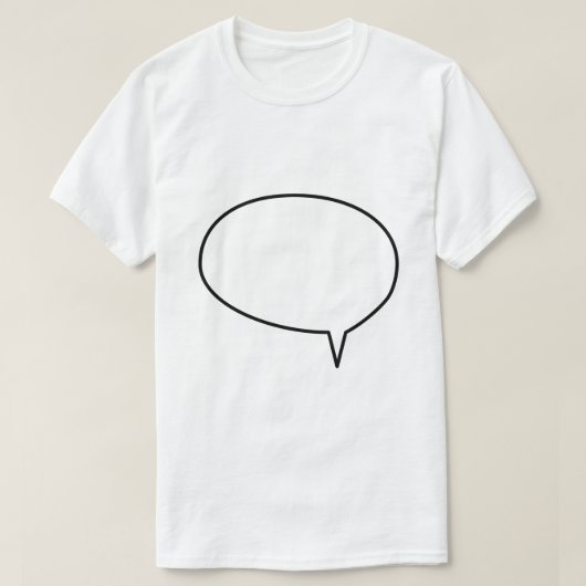 T-shirt Bulle de fenêtre de dialogue (Design devant)