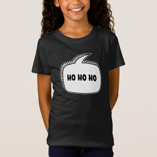 T-Shirt Bulle de texte HO HO HO (Devant)