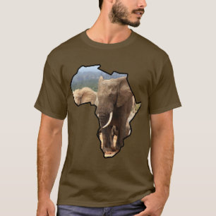 T-shirt Bulle d'éléphant du continent africain de la faune