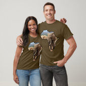 T-shirt Bulle d'éléphant du continent africain de la faune (Unisexe)