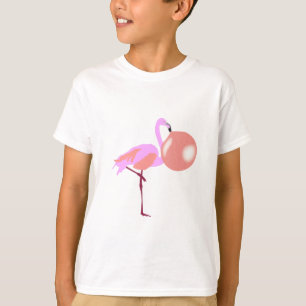 T-shirt Bulle Flamant rose de gomme à bulle