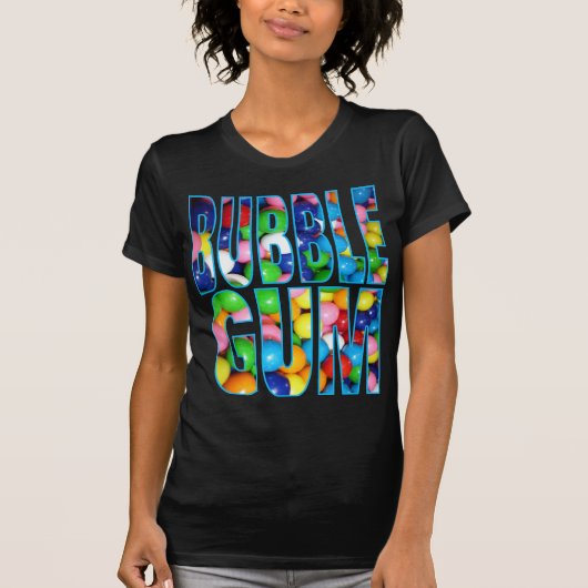 T-SHIRT BULLE GUM (Devant)