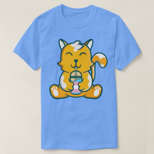 T-shirt bulle transgenre chat thé transgenre chat bulle (Design devant)